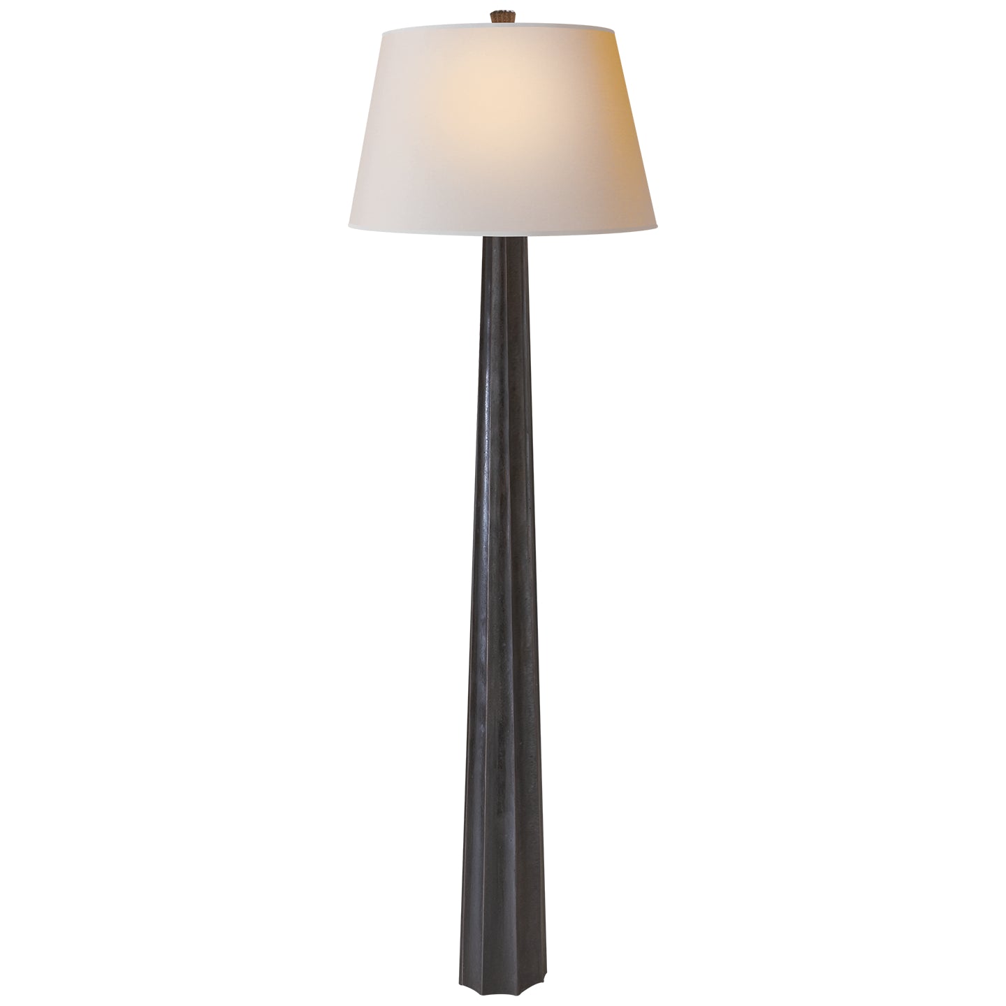 Lampadaire à flèche cannelée
