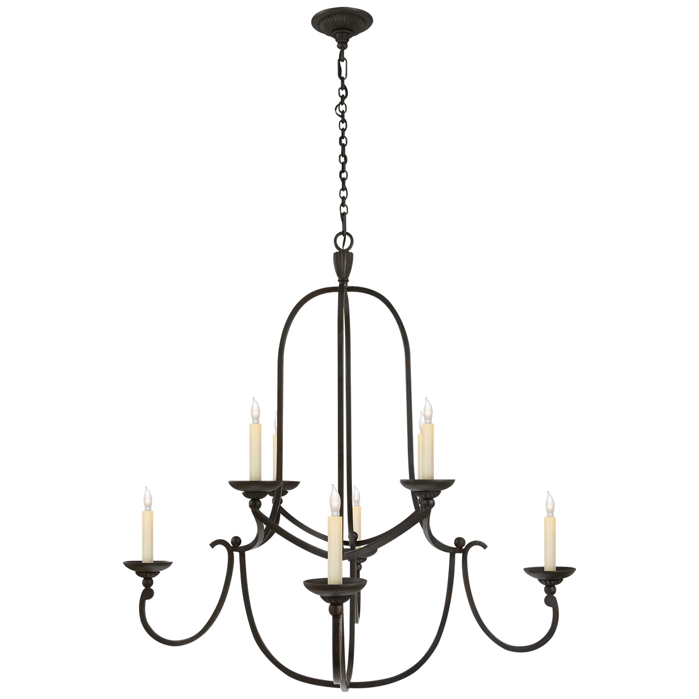 Flemish Eight Light Chandelier