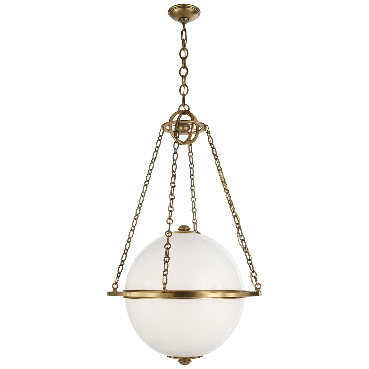 Modern Globe Two Light Lantern