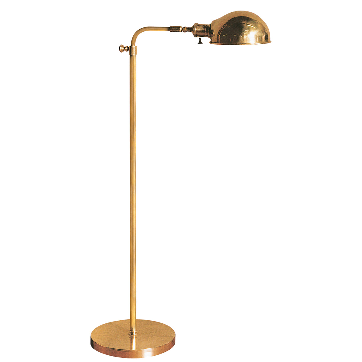 Old Pharmacy One Light Floor Lamp in Hand-Rubbed Antique Brass