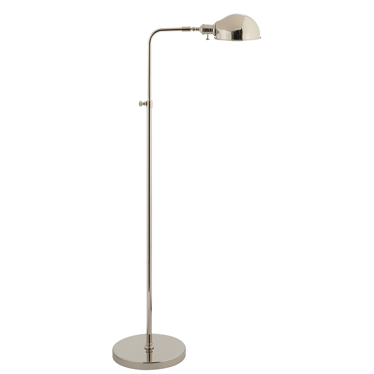 Old Pharmacy One Light Floor Lamp in Polished Nickel