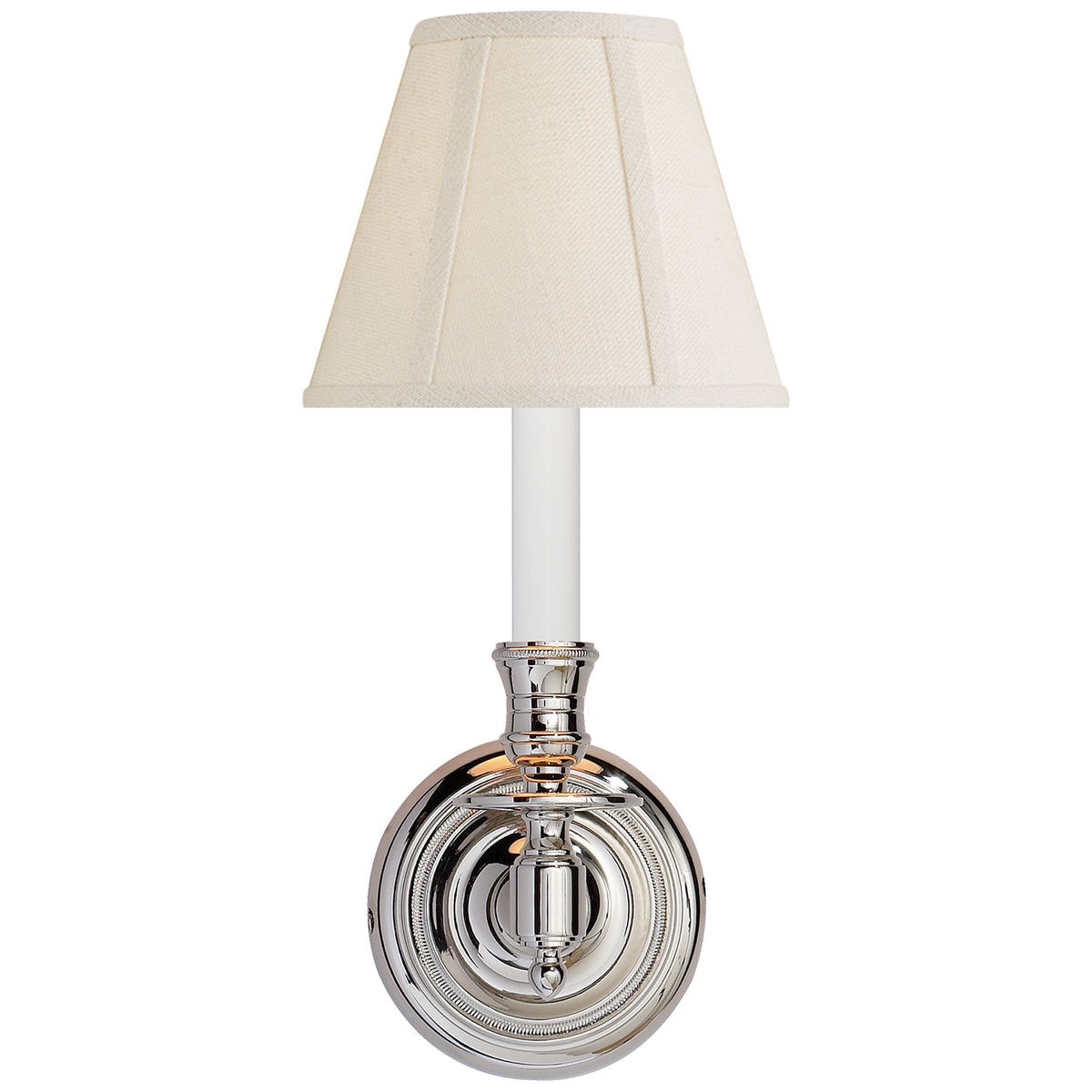 FRENCH LIBRARY2 One Light Wall Sconce in Polished Nickel