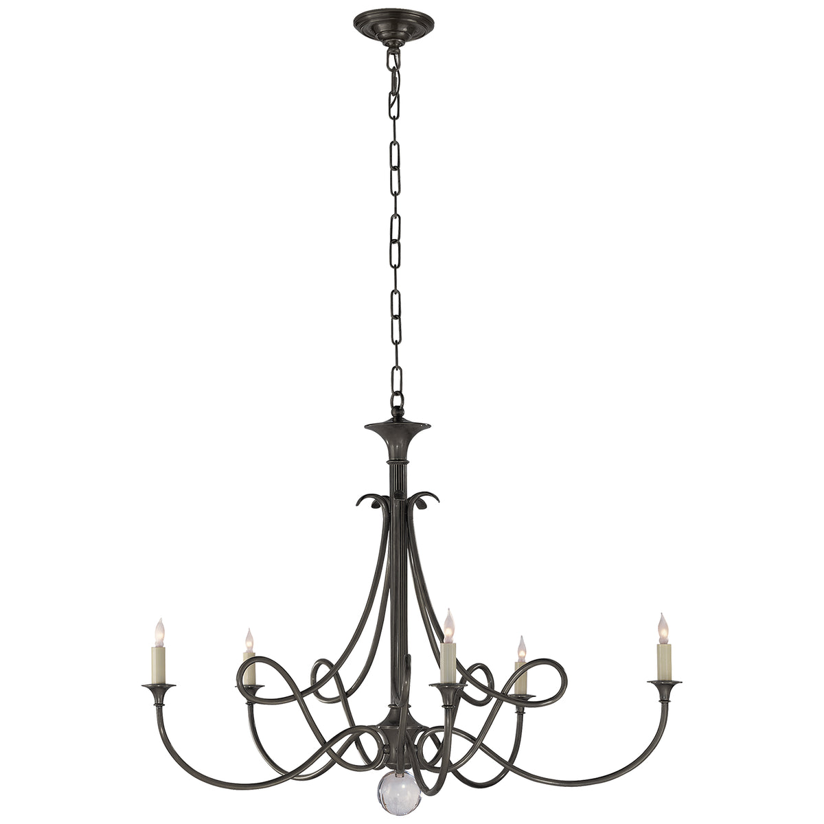 Double Twist Five Light Chandelier