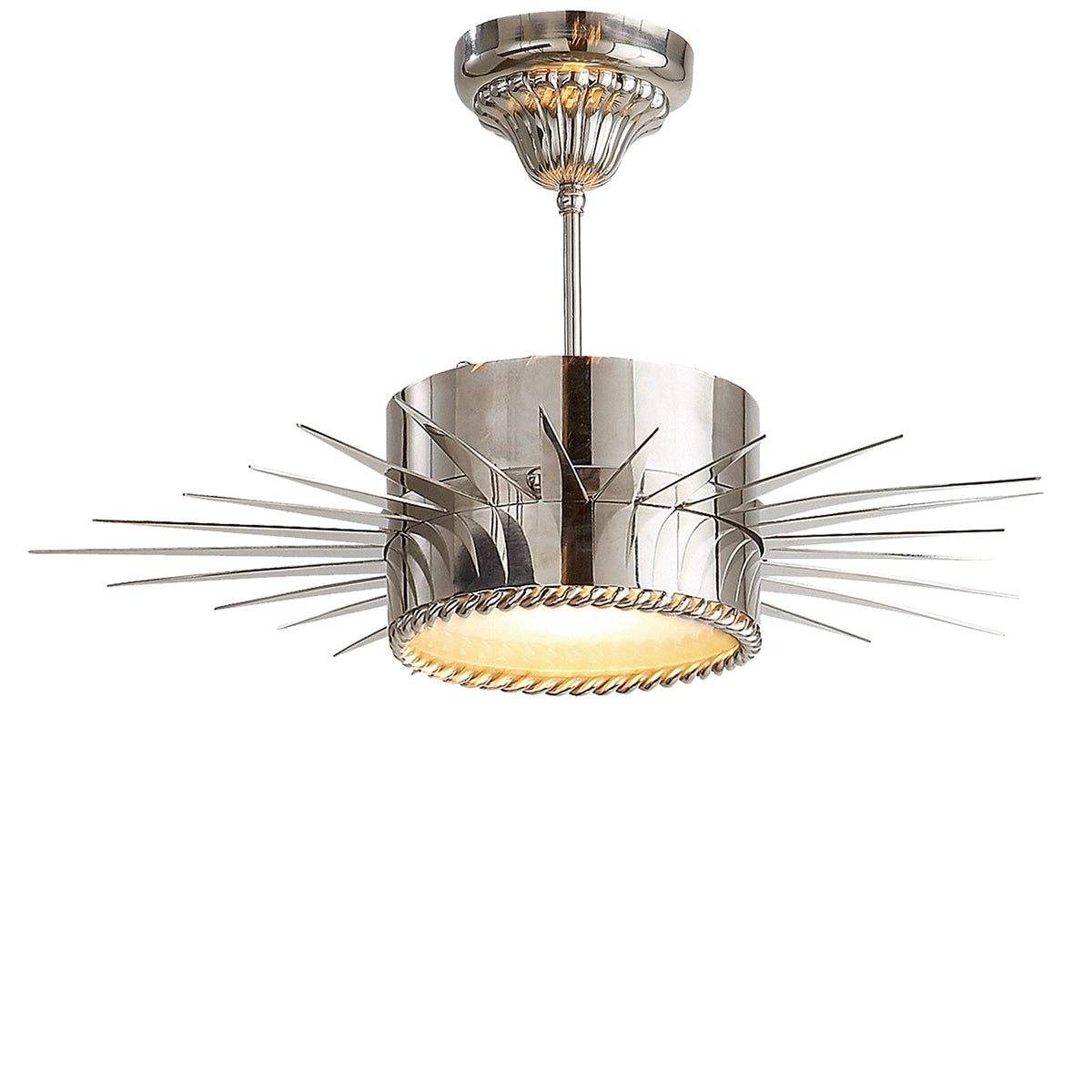 Soleil One Light Semi Flush Mount
