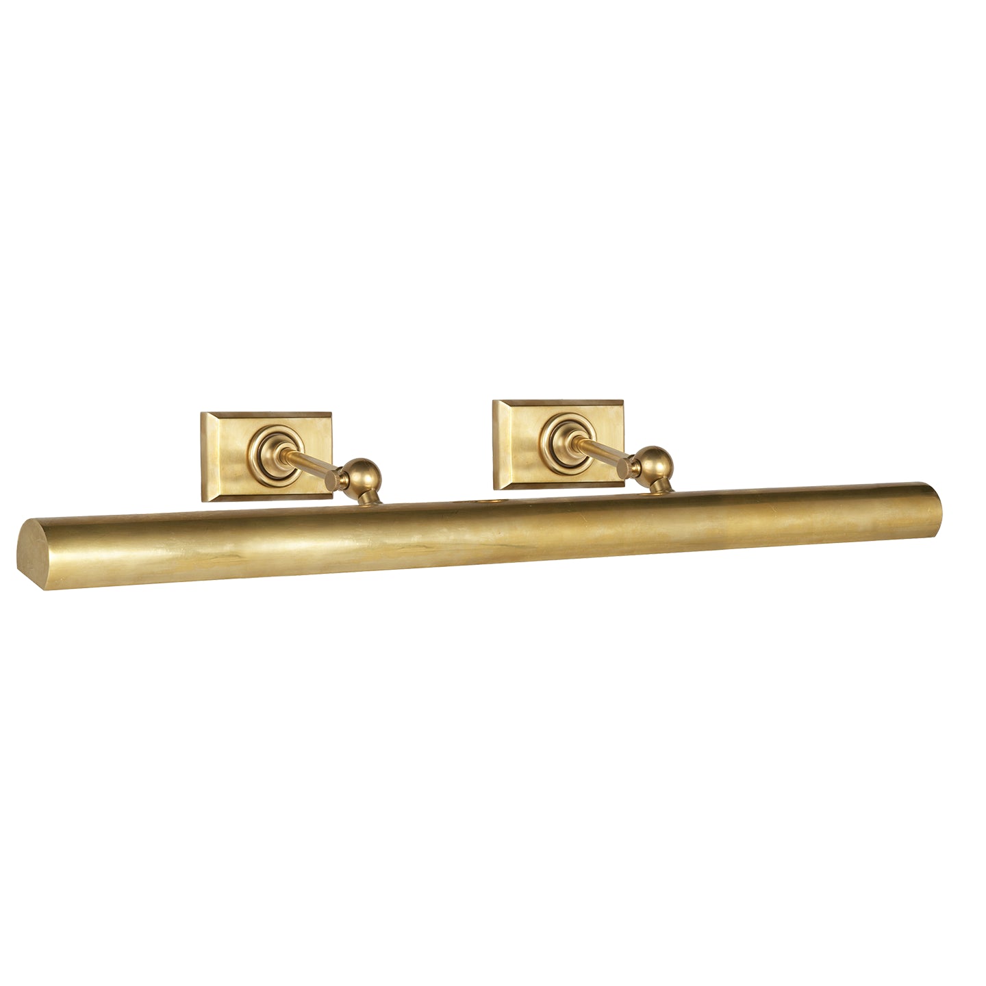 30" Cabinet Maker's Picture Light in Hand-Rubbed Antique Brass