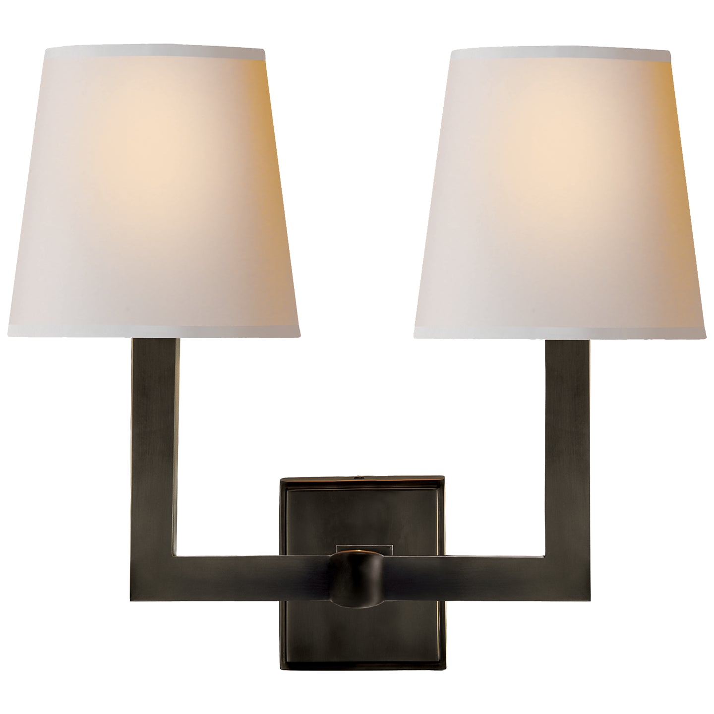 Square Tube Two Light Wall Sconce