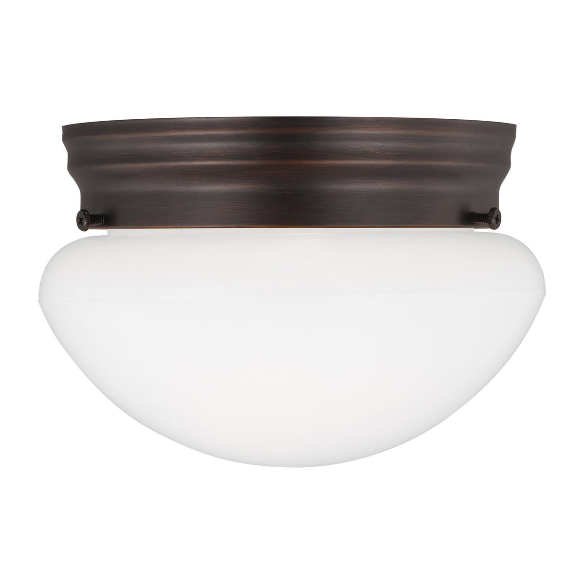Webster One Light Flush Mount in Bronze