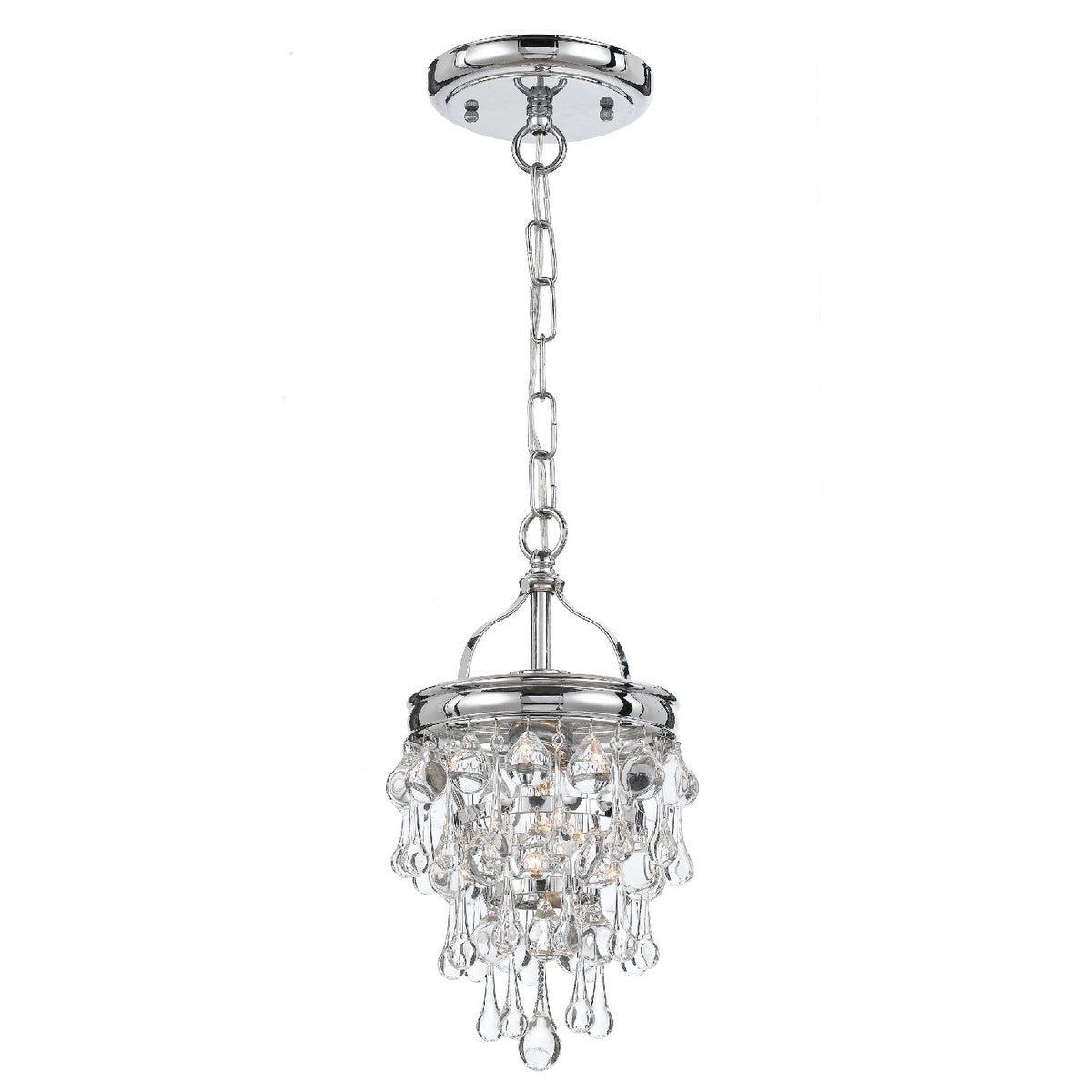 Calypso One Light Mini Chandelier in Polished Chrome