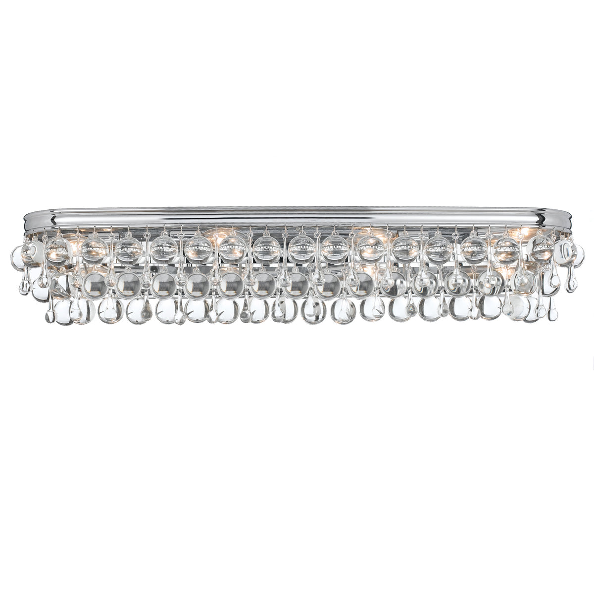 Calypso Eight Light Bathroom Vanity in Polished Chrome