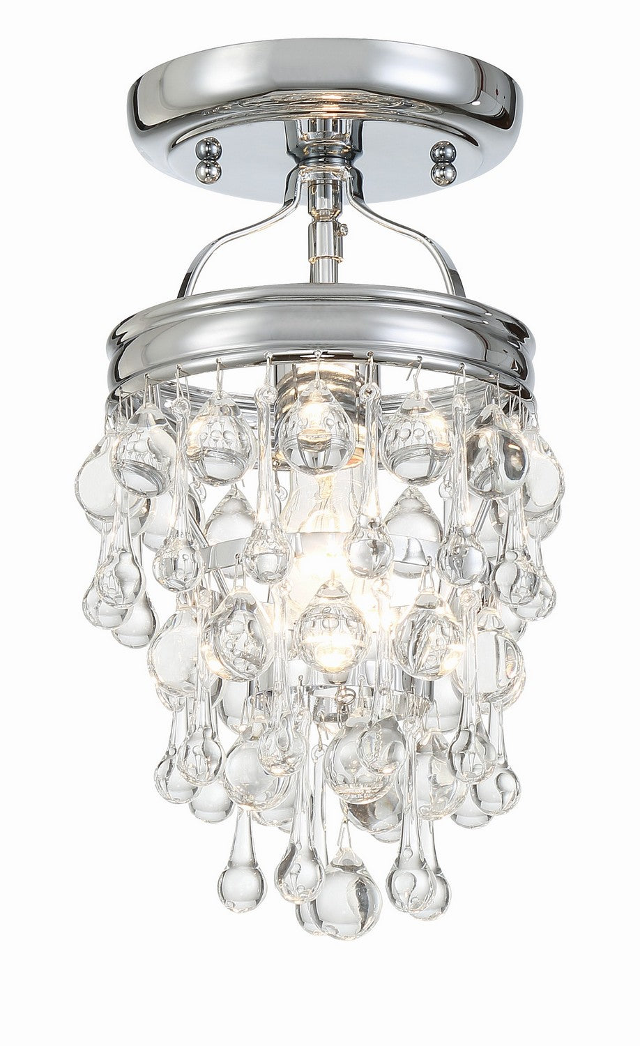 Calypso One Light Semi Flush Mount in Polished Chrome