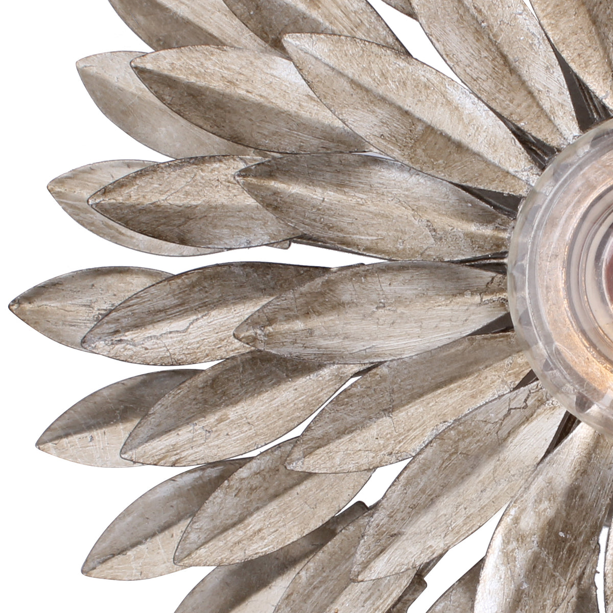Broche One Light Wall Sconce in Antique Silver