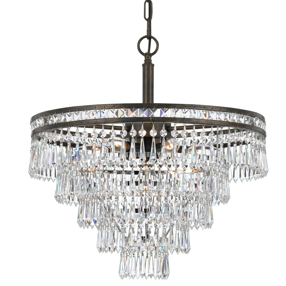 Mercer Seven Light Chandelier in English Bronze