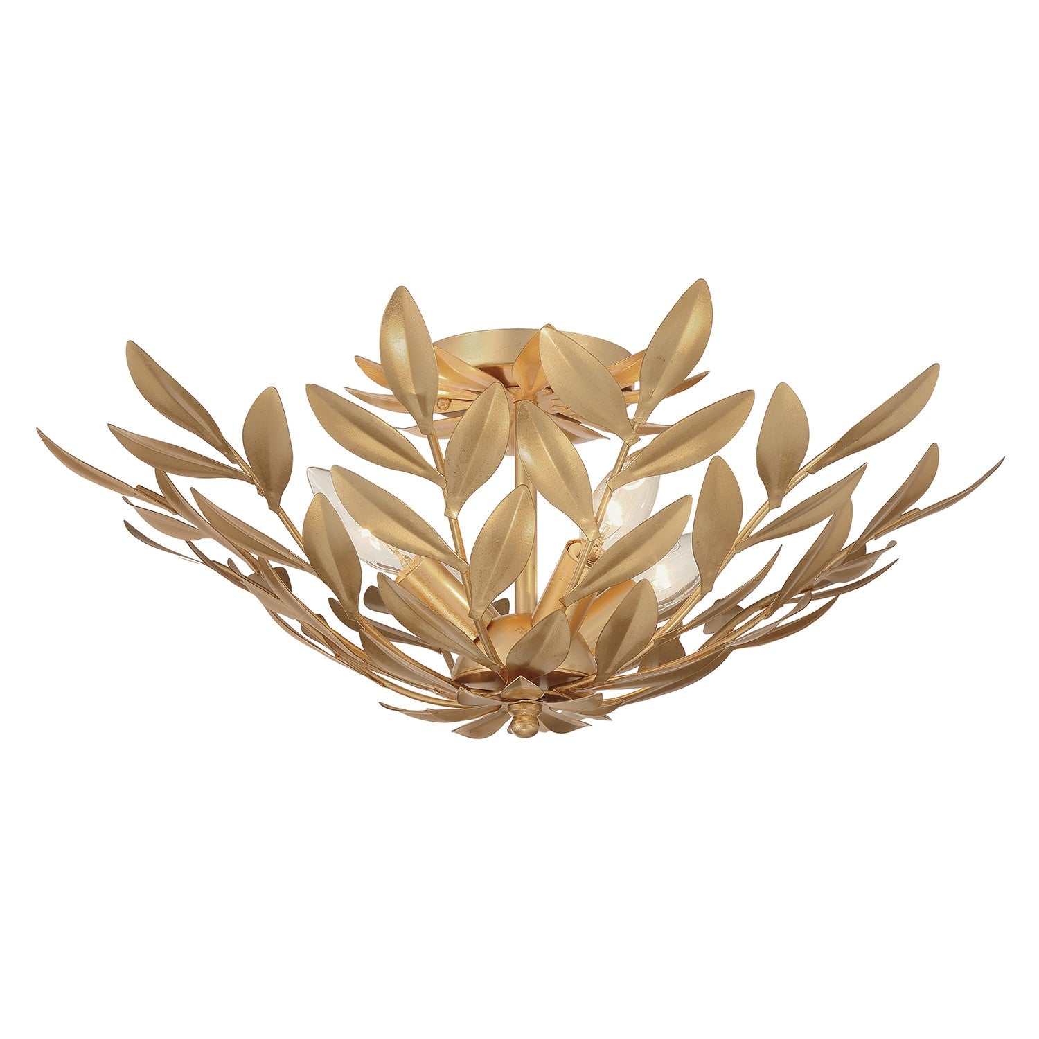 Broche Four Light Semi Flush Mount