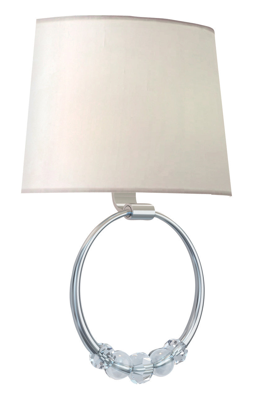Applique murale Mirage Two en nickel poli
