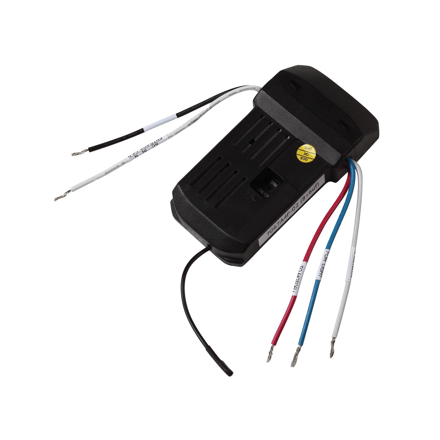 Récepteur universel 4 vitesses NEO à montage sur auvent, noir