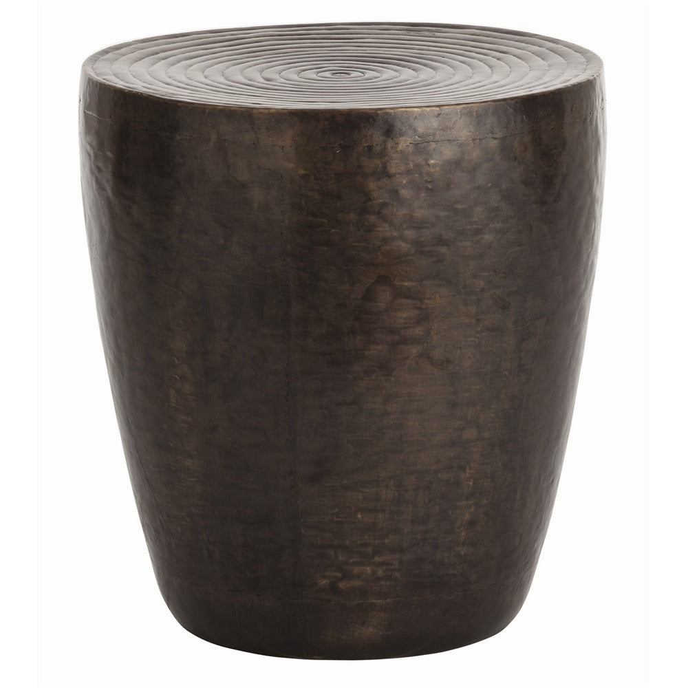 Clint End Table in Antique Bronze