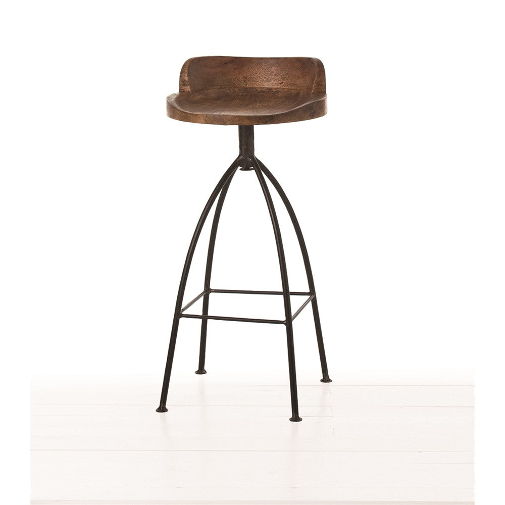 Hinkley Barstool in Sandblast Antique Wax