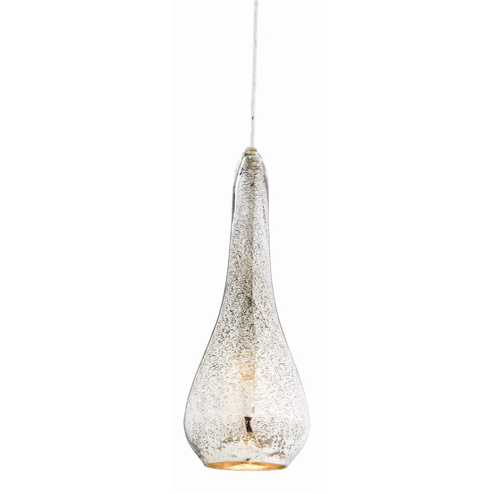 Arianna One Light Pendant in Antique Mercury