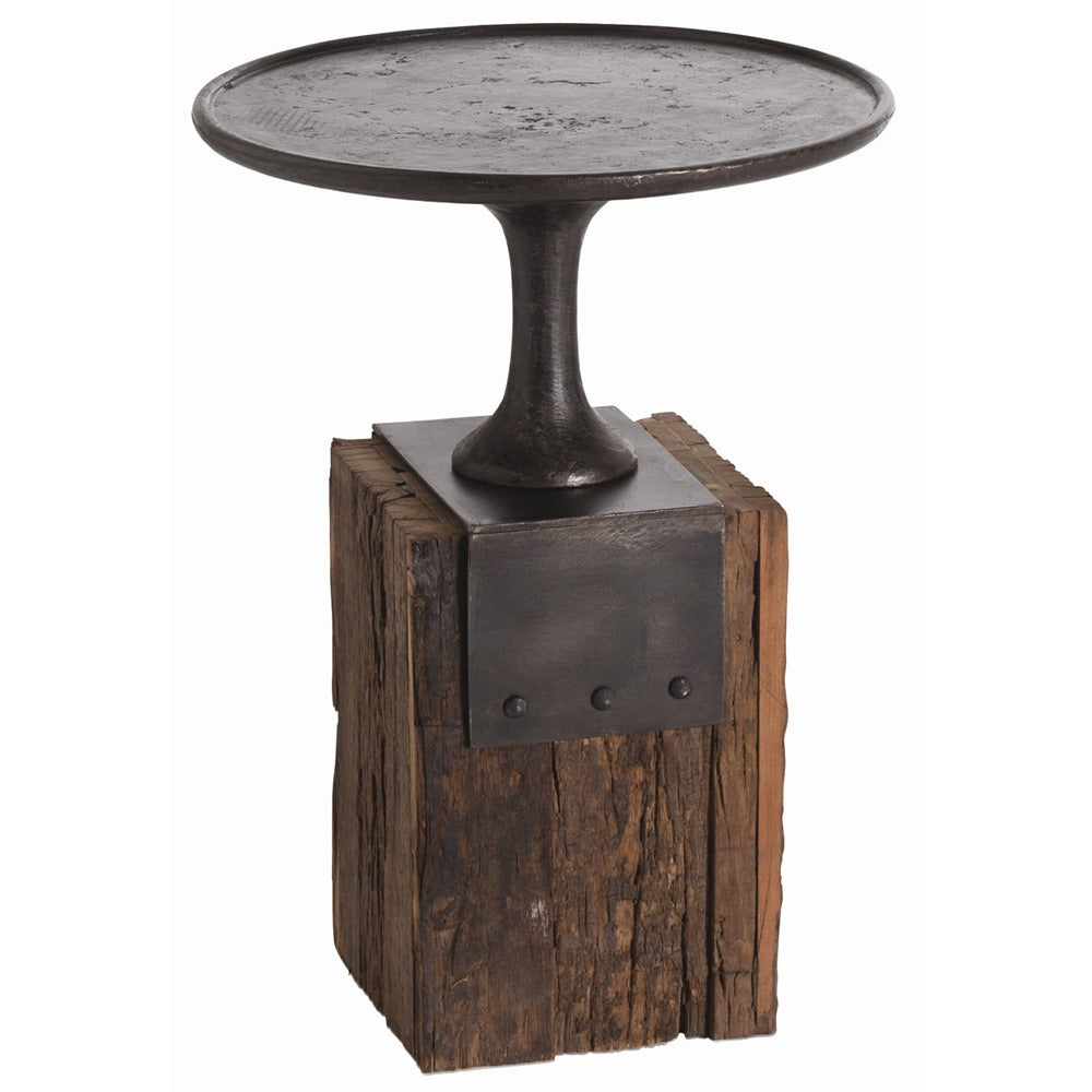 Anvil Occasional Table in Burnt Wax