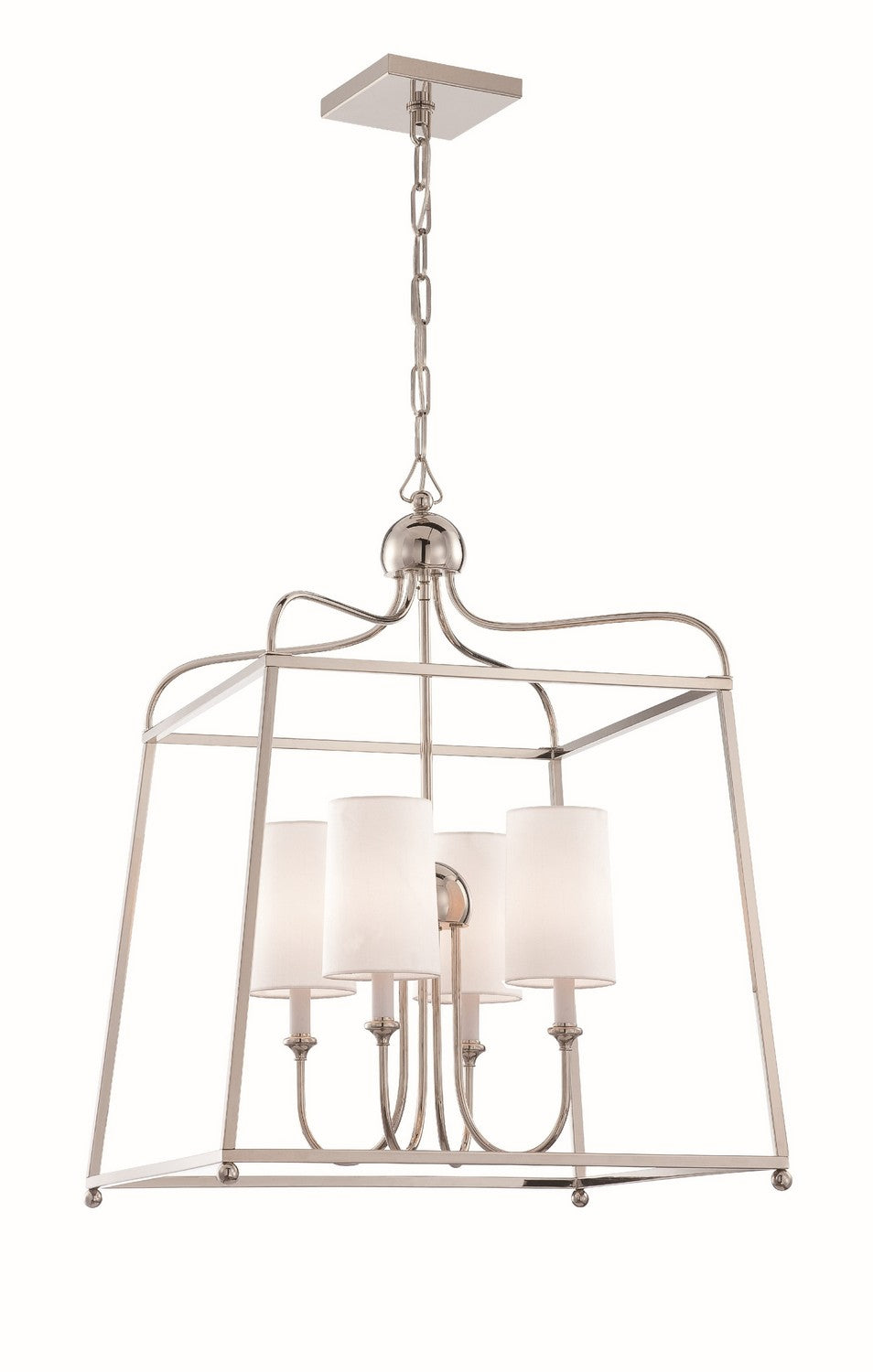 Sylvan Four Light Chandelier in Polished Nickel