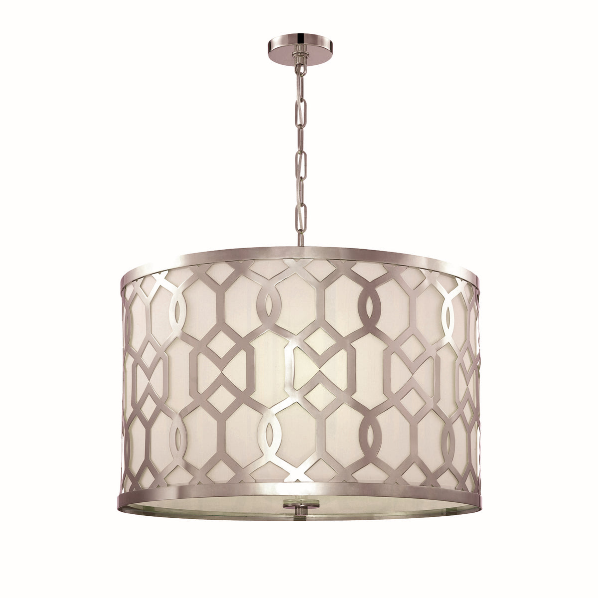 Jennings Five Light Chandelier in Polished Nickel