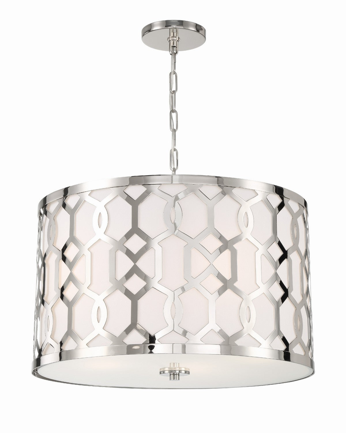 Jennings Five Light Chandelier in Polished Nickel