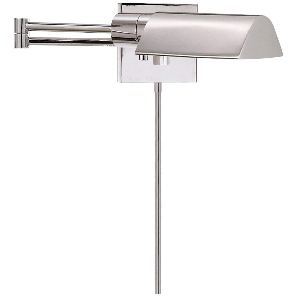 VC CLASSIC One Light Swing Arm Wall Lamp in Polished Nickel