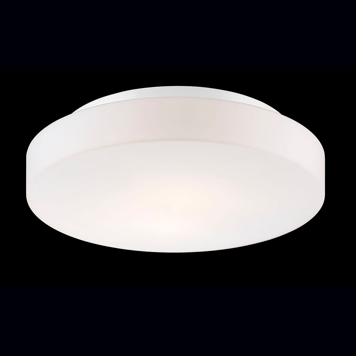 RAMATA ,2LT FLUSHMOUNT,WHT/OPAL in White
