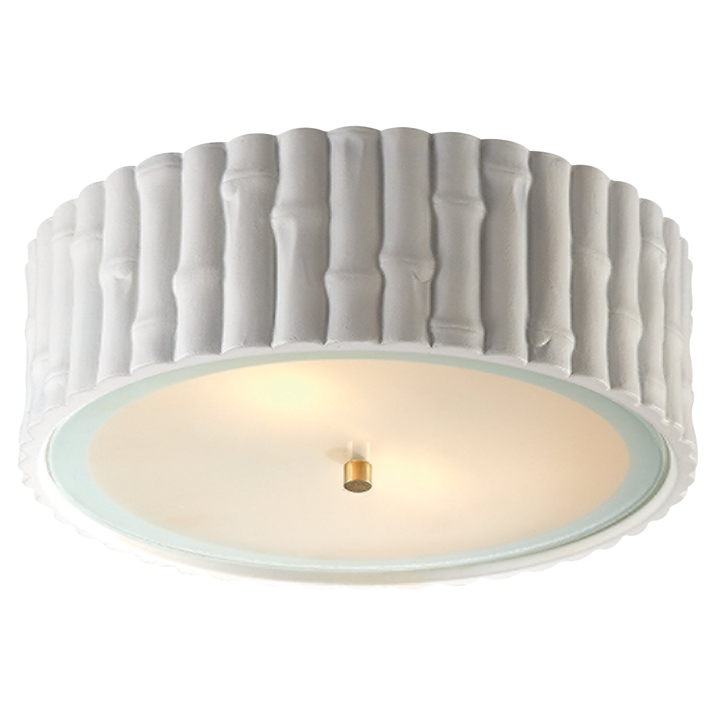 Frank Three Light Flush Mount in Plaster White