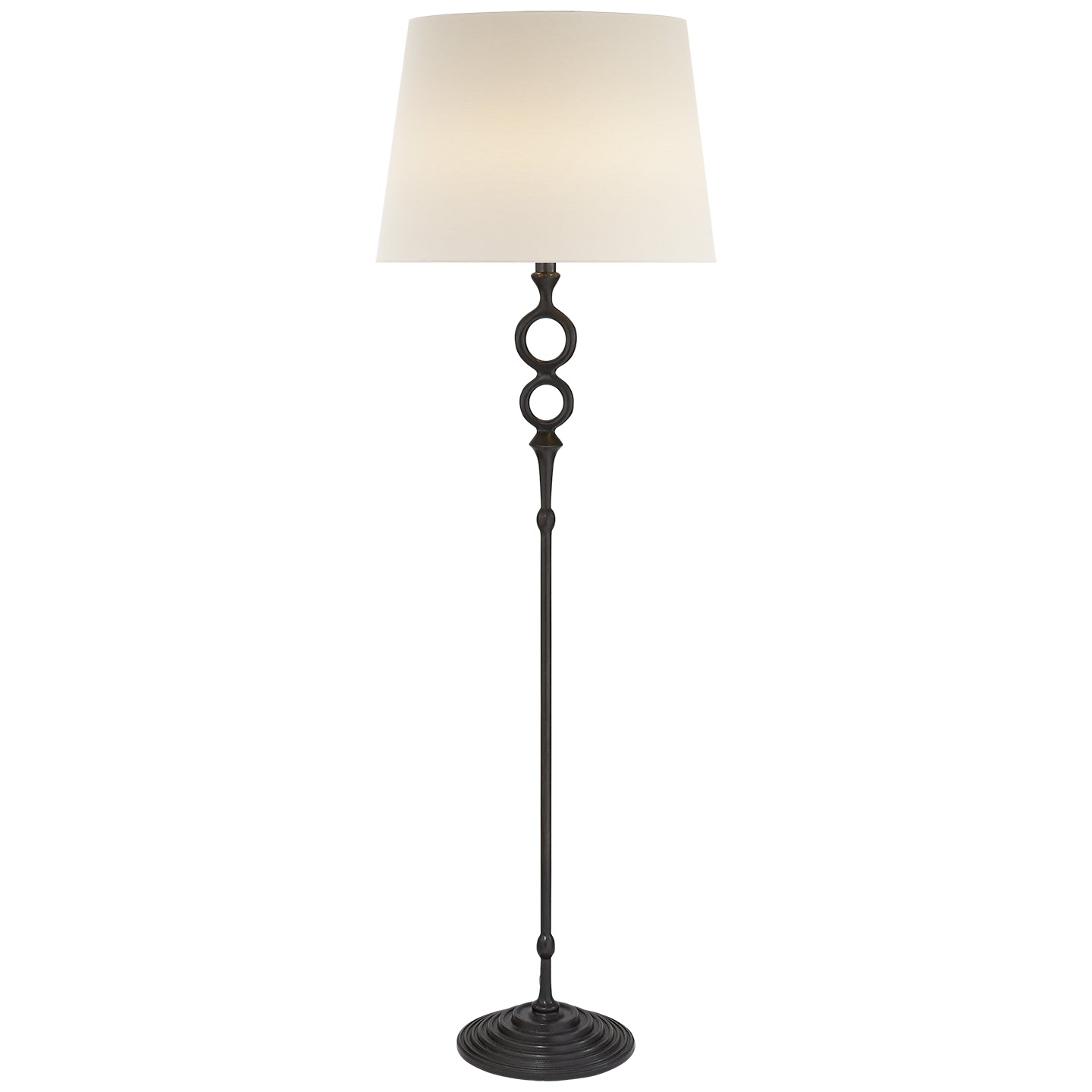 Bristol2 Two Light Floor Lamp in Aged Iron
