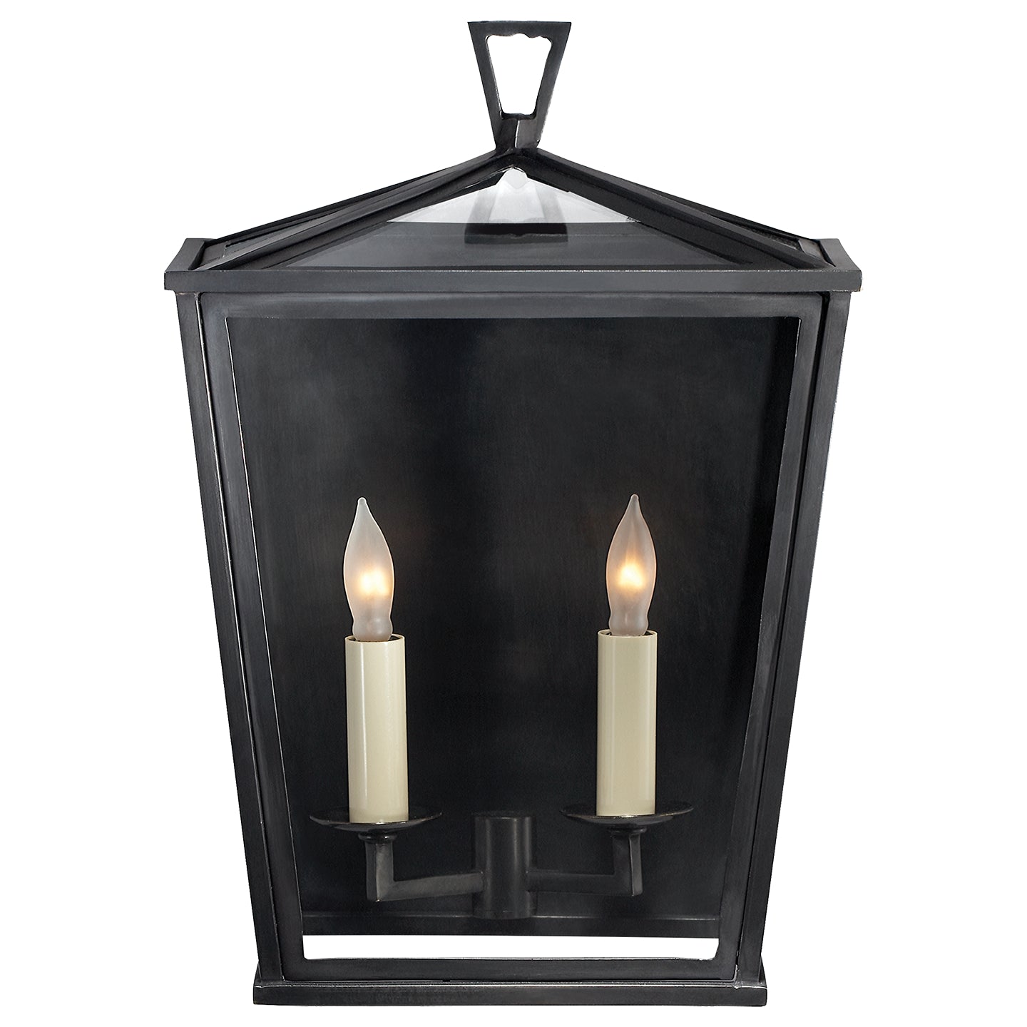 Darlana Small Tall Bracketed Wall Lantern in Bronze