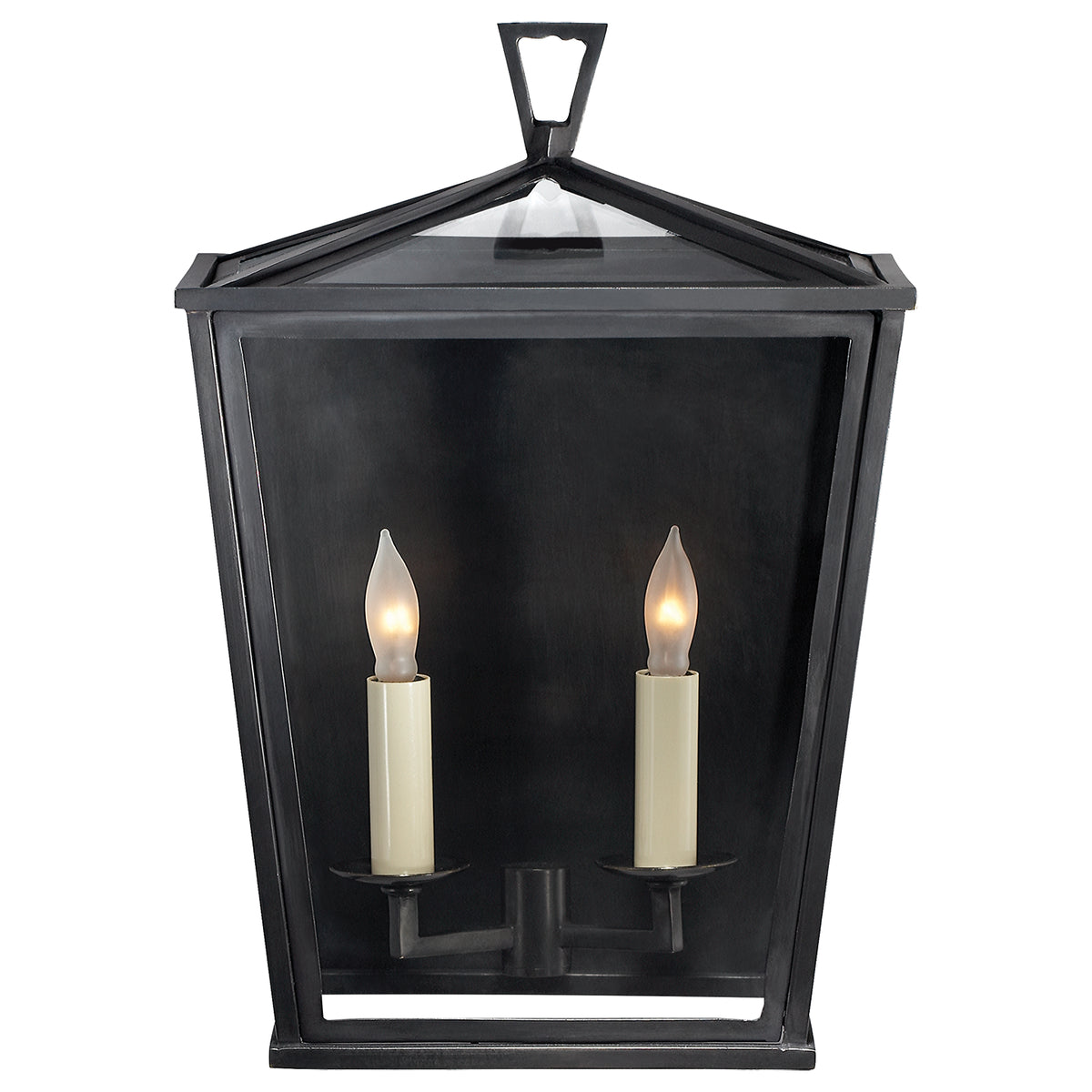 Darlana Outdoor Two Light Wall Lantern in Bronze