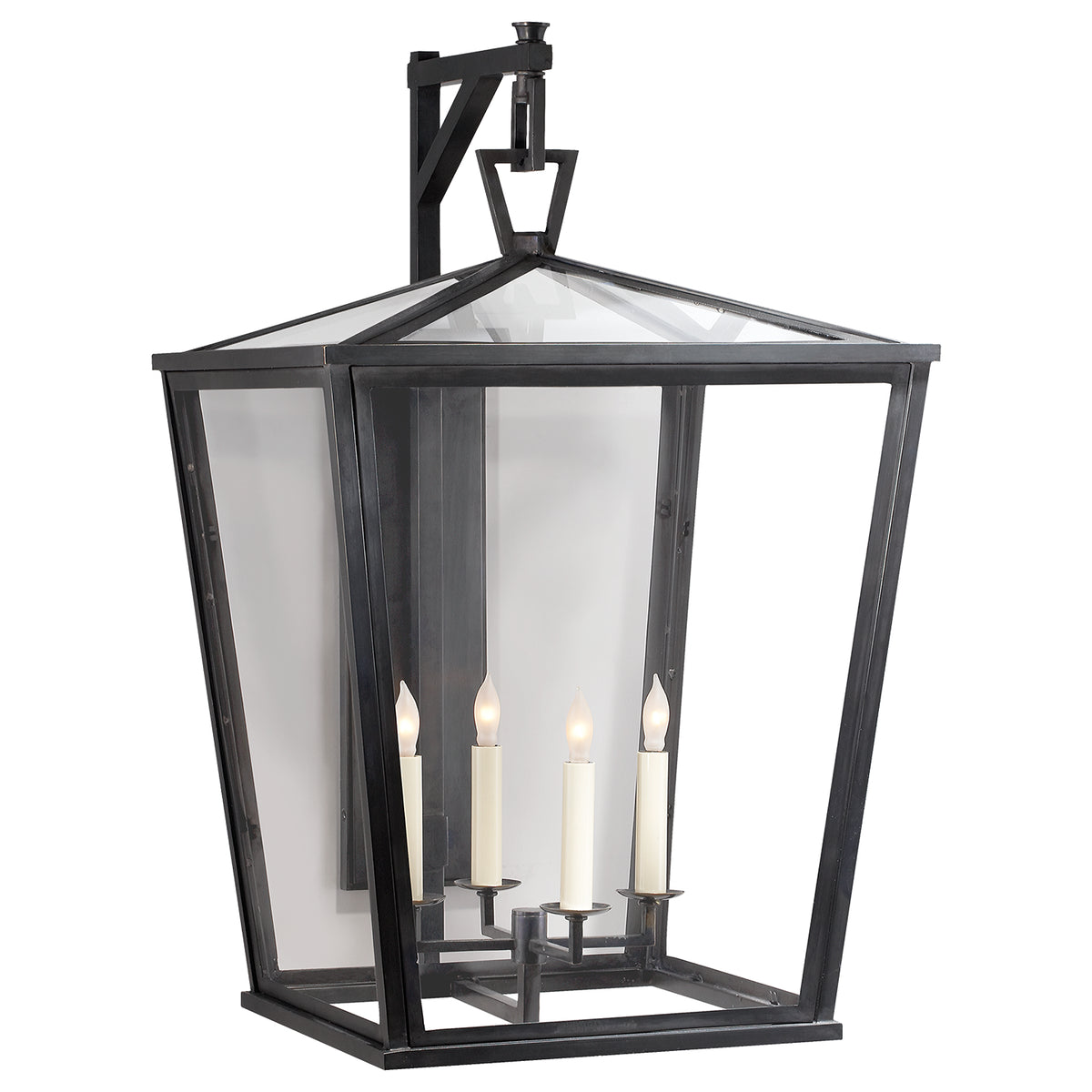Darlana Outdoor Four Light Wall Lantern in Bronze