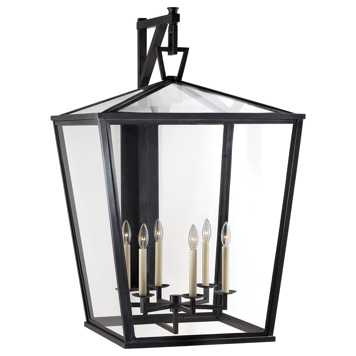 Lanterne d'extérieur Darlana à six lumières, couleur bronze