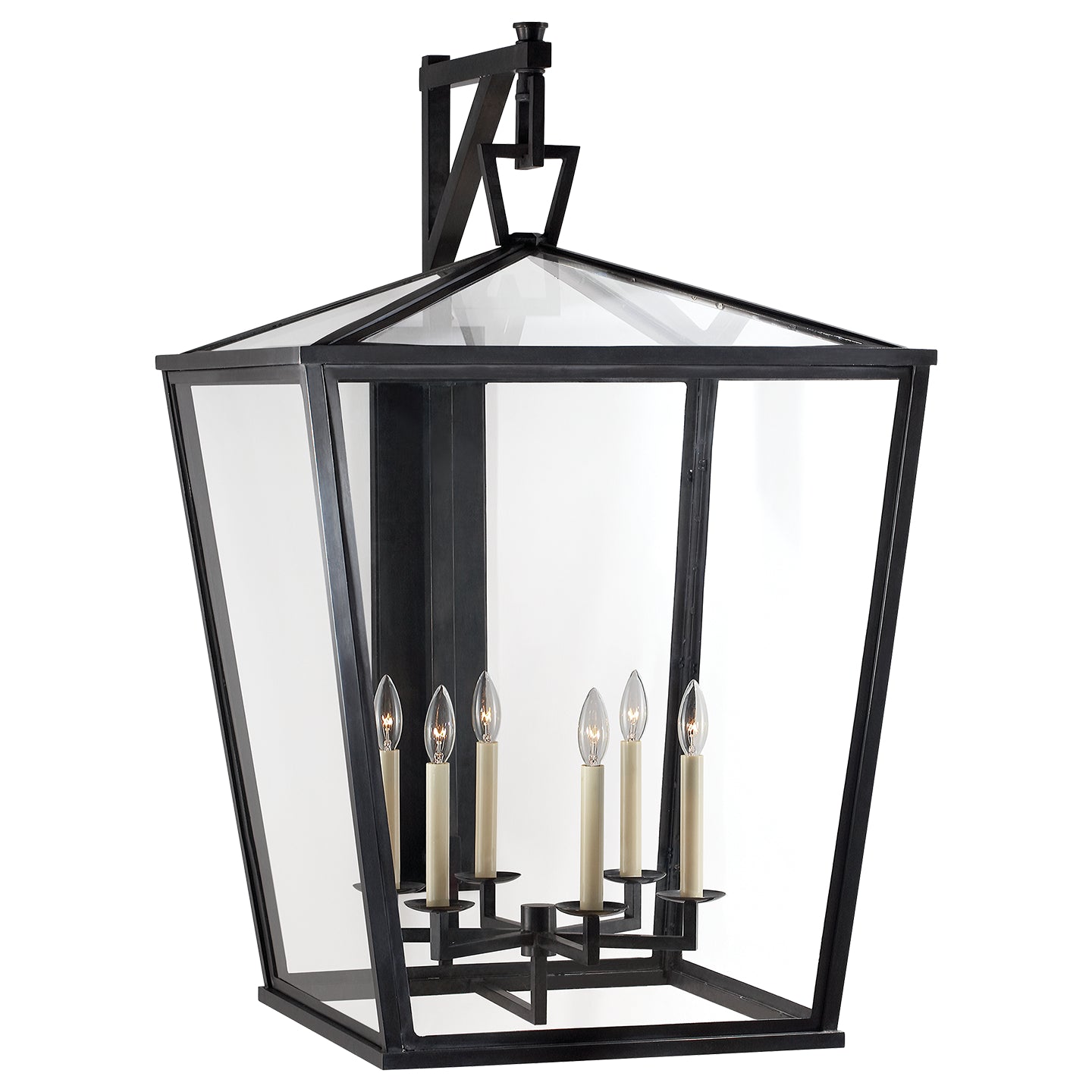 Darlana Outdoor Six Light Bracket Lantern in Bronze