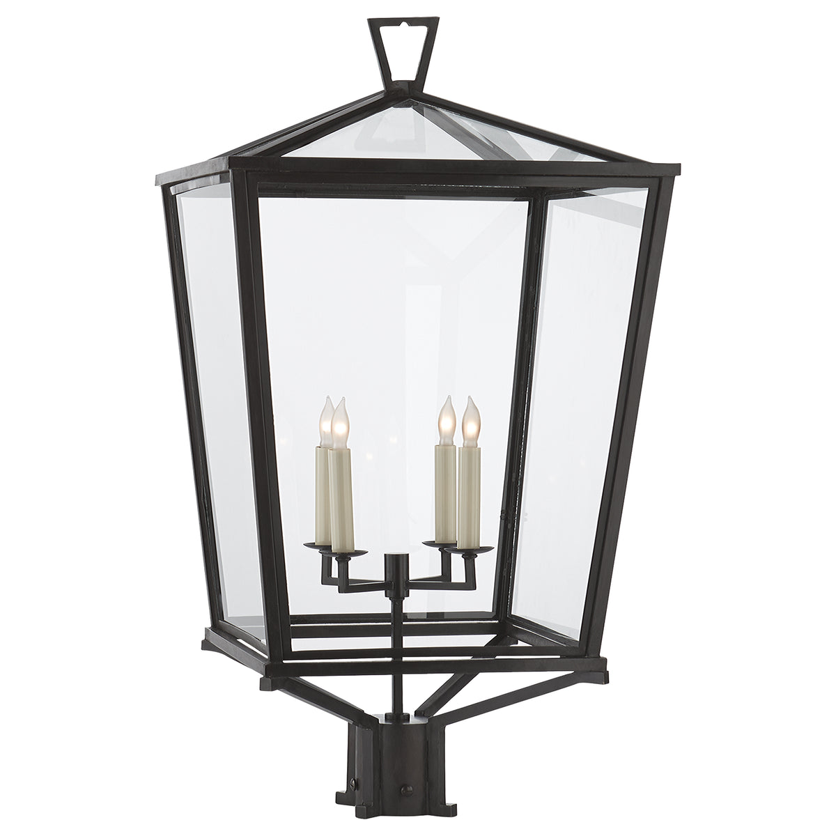 Lanterne d'extérieur Darlana à quatre lumières en bronze