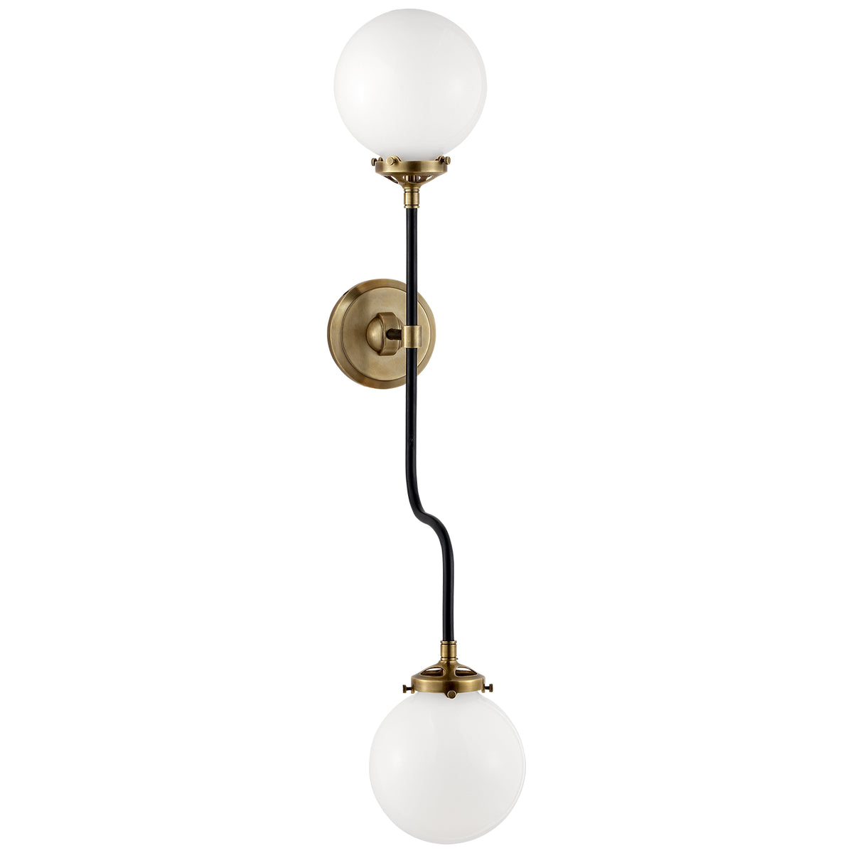 bistro Two Light Wall Sconce in Hand-Rubbed Antique Brass