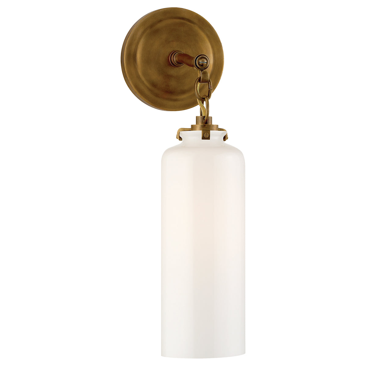 Katie Cylider One Light Wall Sconce in Hand-Rubbed Antique Brass