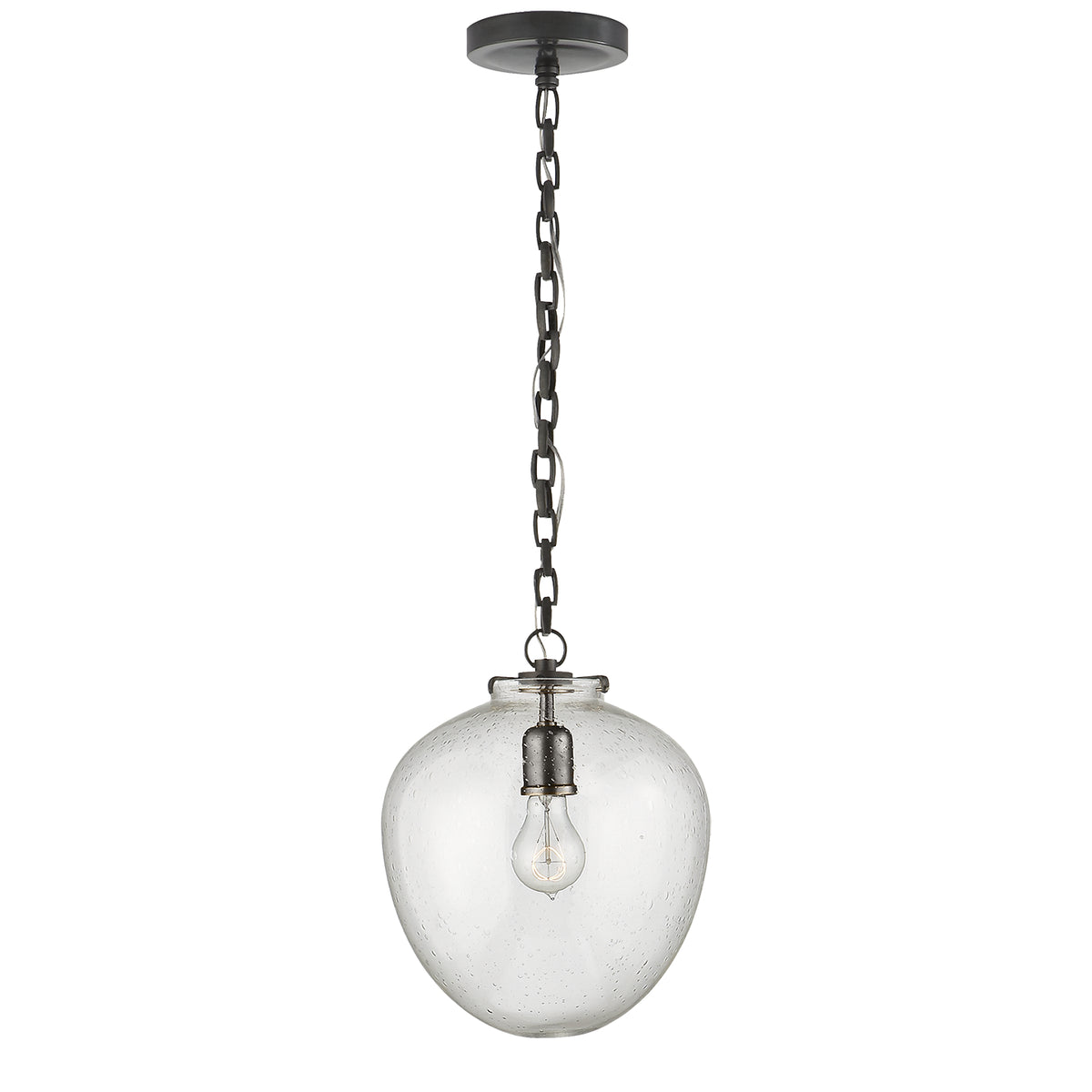 Katie Acorn One Light Pendant in Bronze