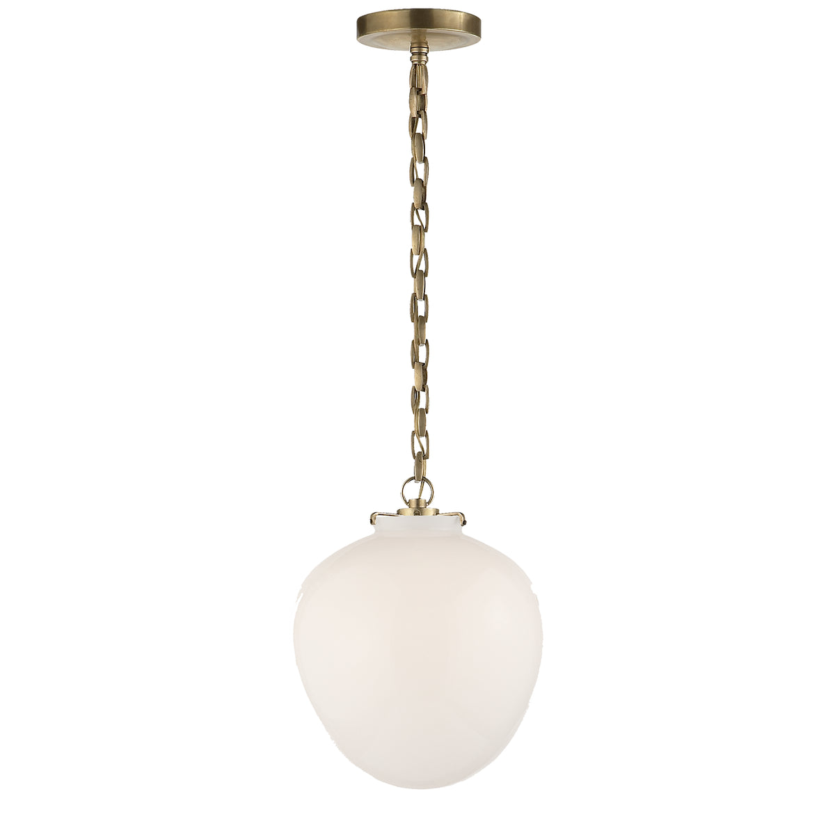 Katie Acorn One Light Pendant in Hand-Rubbed Antique Brass