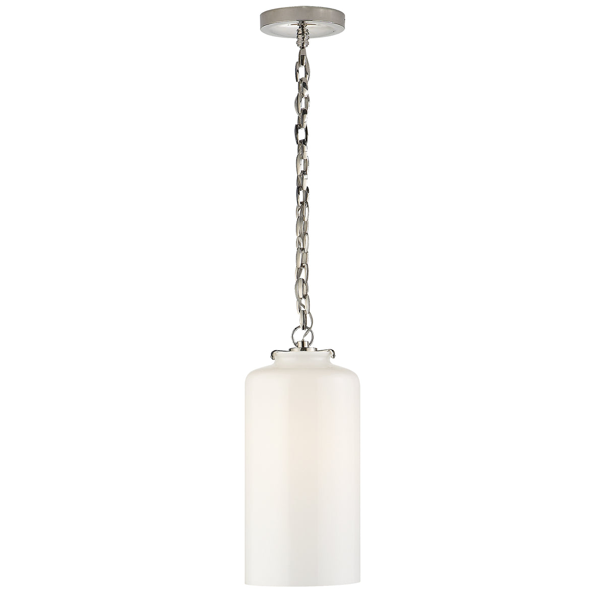 Katie Cylider One Light Pendant in Polished Nickel