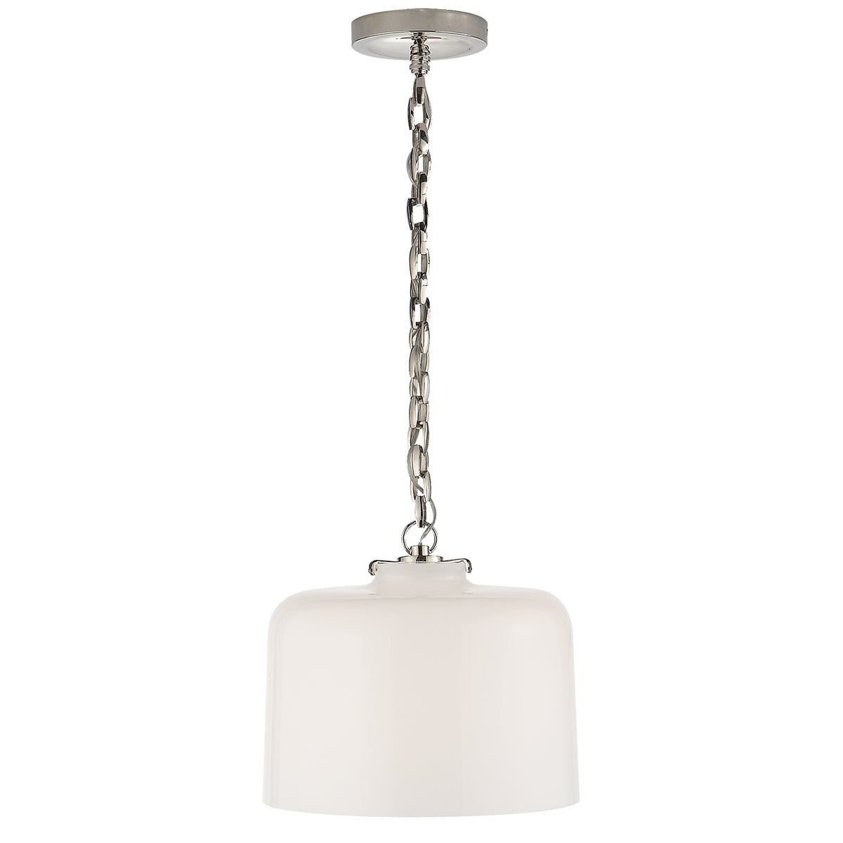 Katie Dome One Light Pendant in Polished Nickel