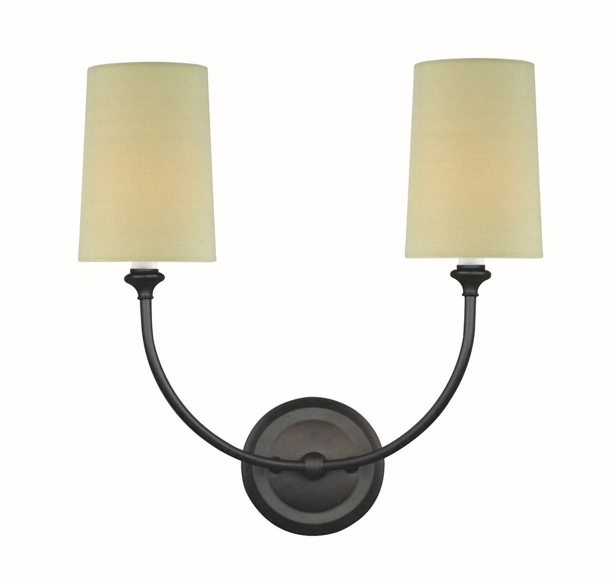 Sylvan Two Light Wall Sconce in Dark Bronze