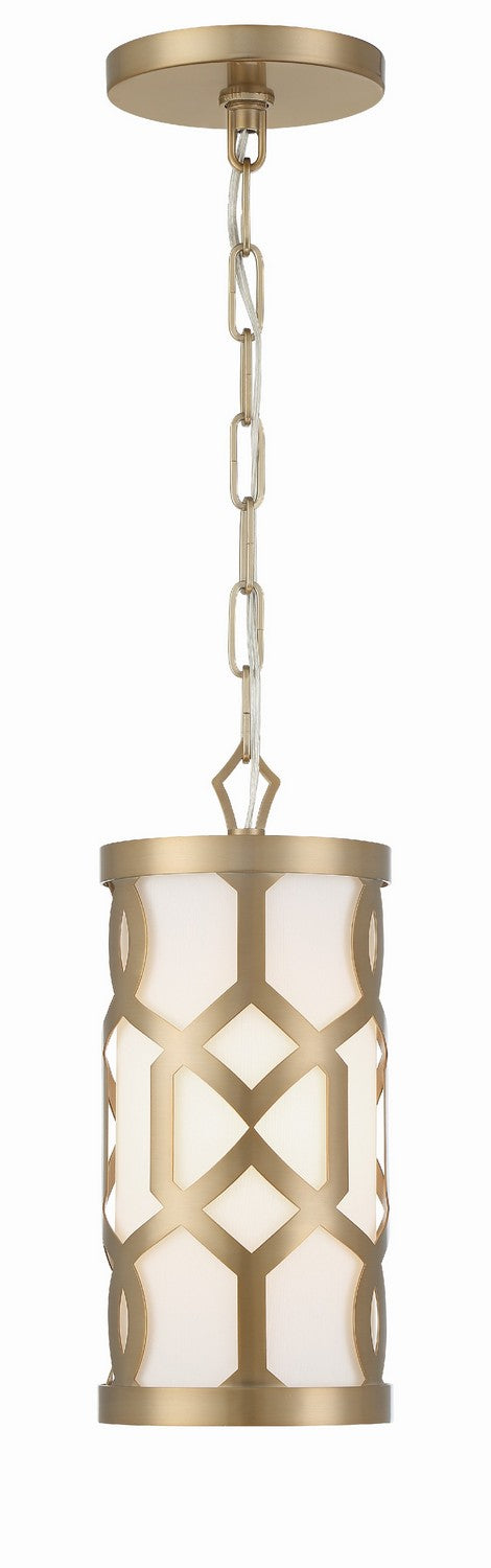 Jennings One Light Pendant in Aged Brass
