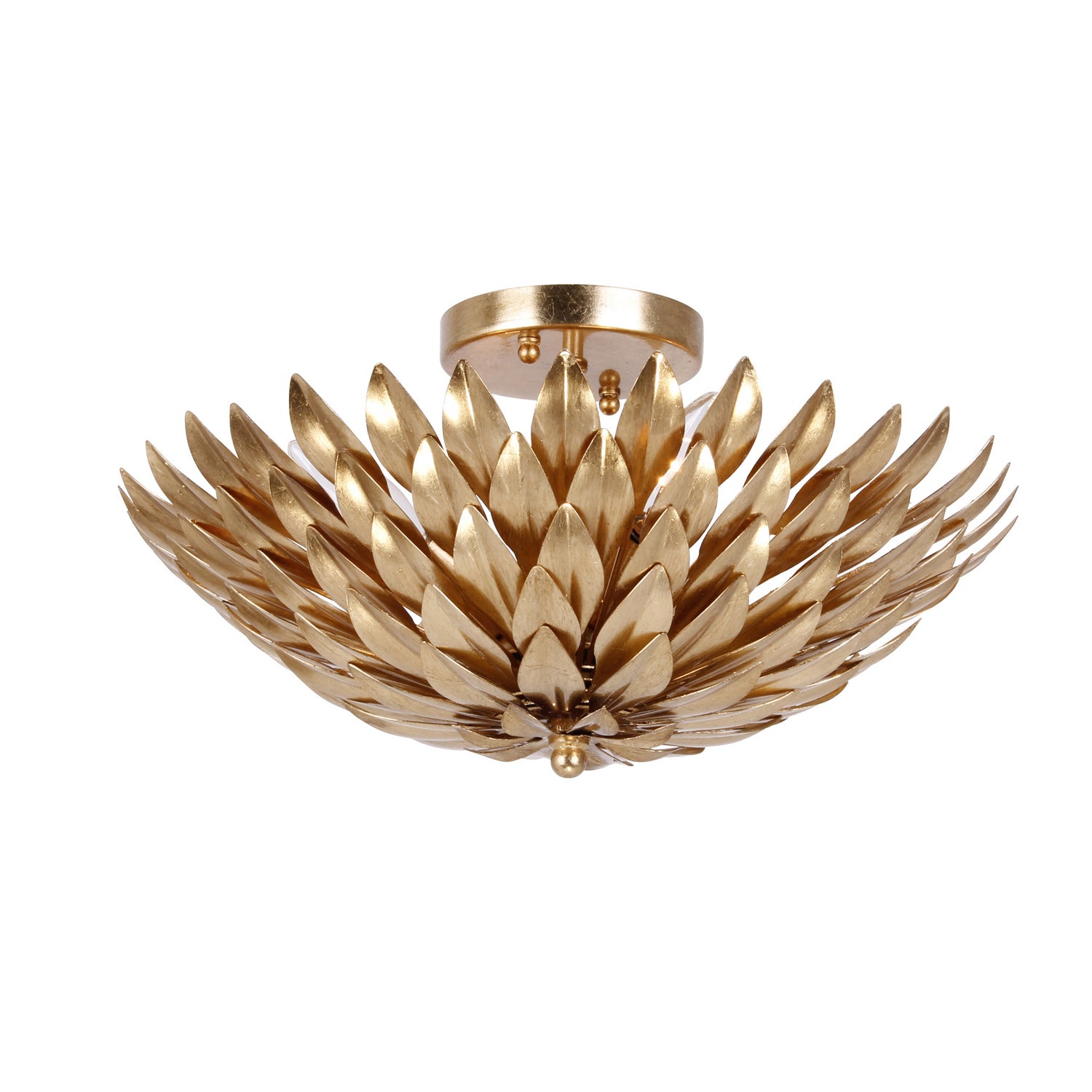 Broche Four Light Semi Flush Mount