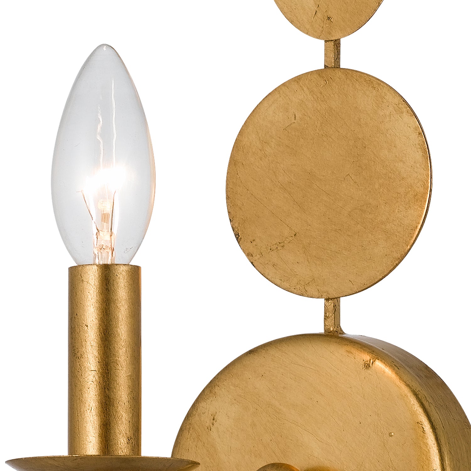 Layla One Light Wall Sconce in Antique Gold