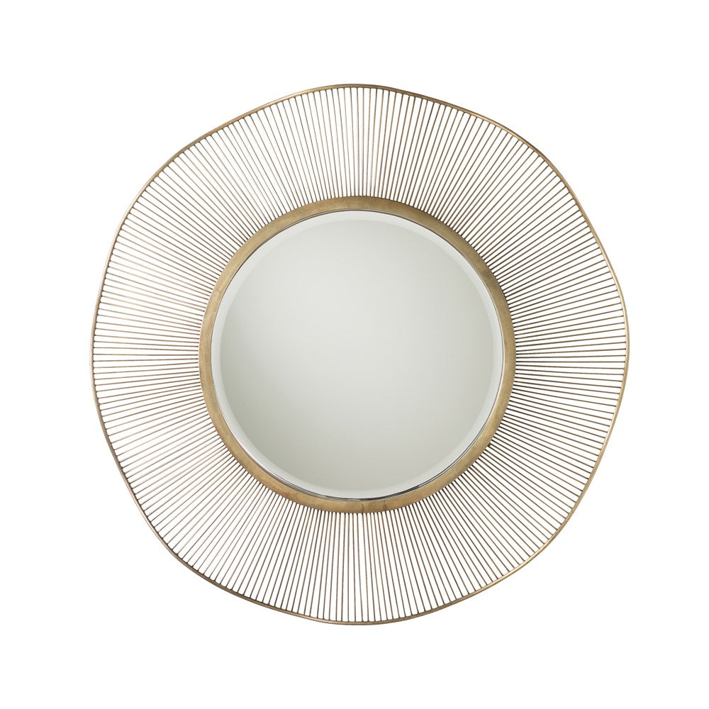 Olympia Mirror in Antique Brass