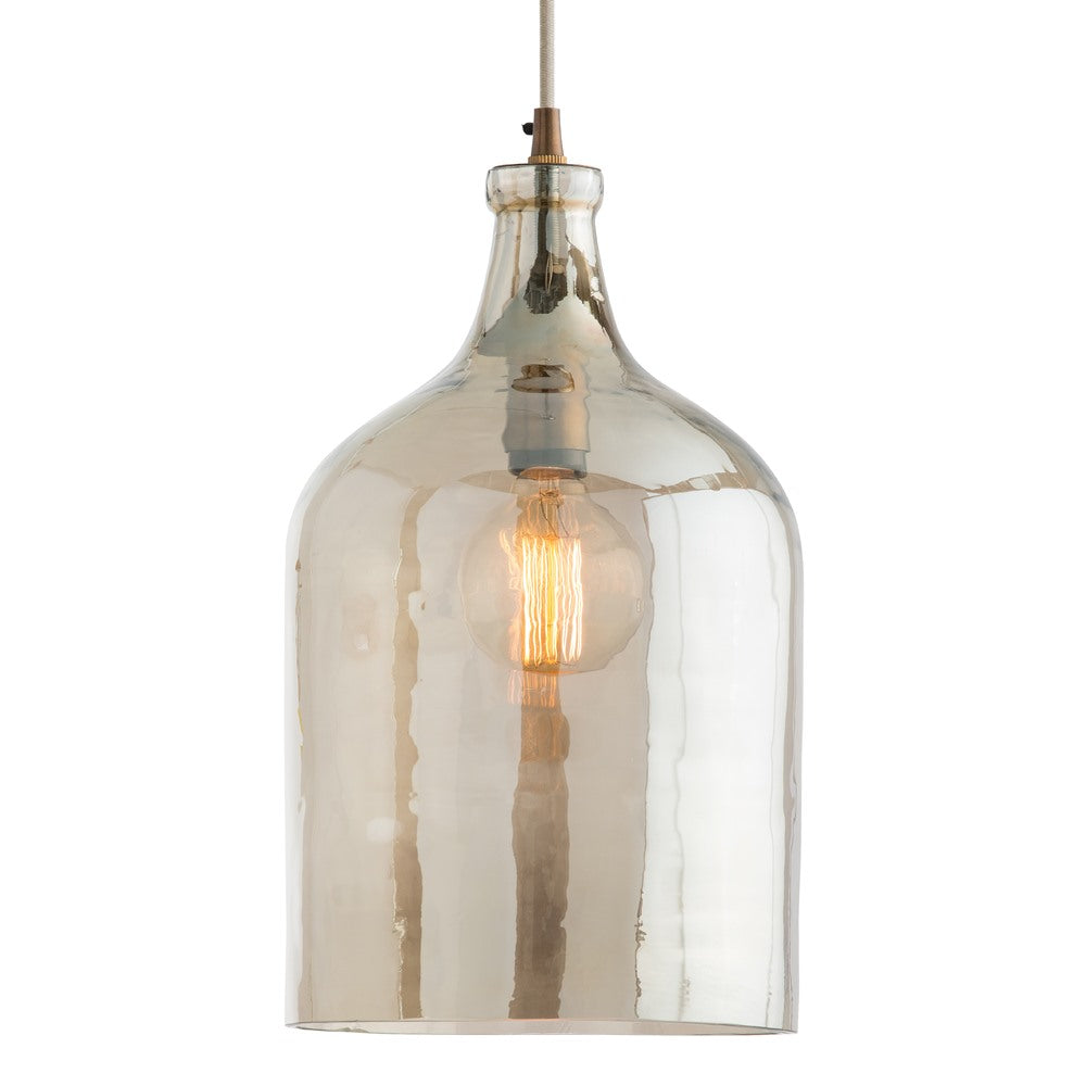 Noreen One Light Pendant in Smoke Luster