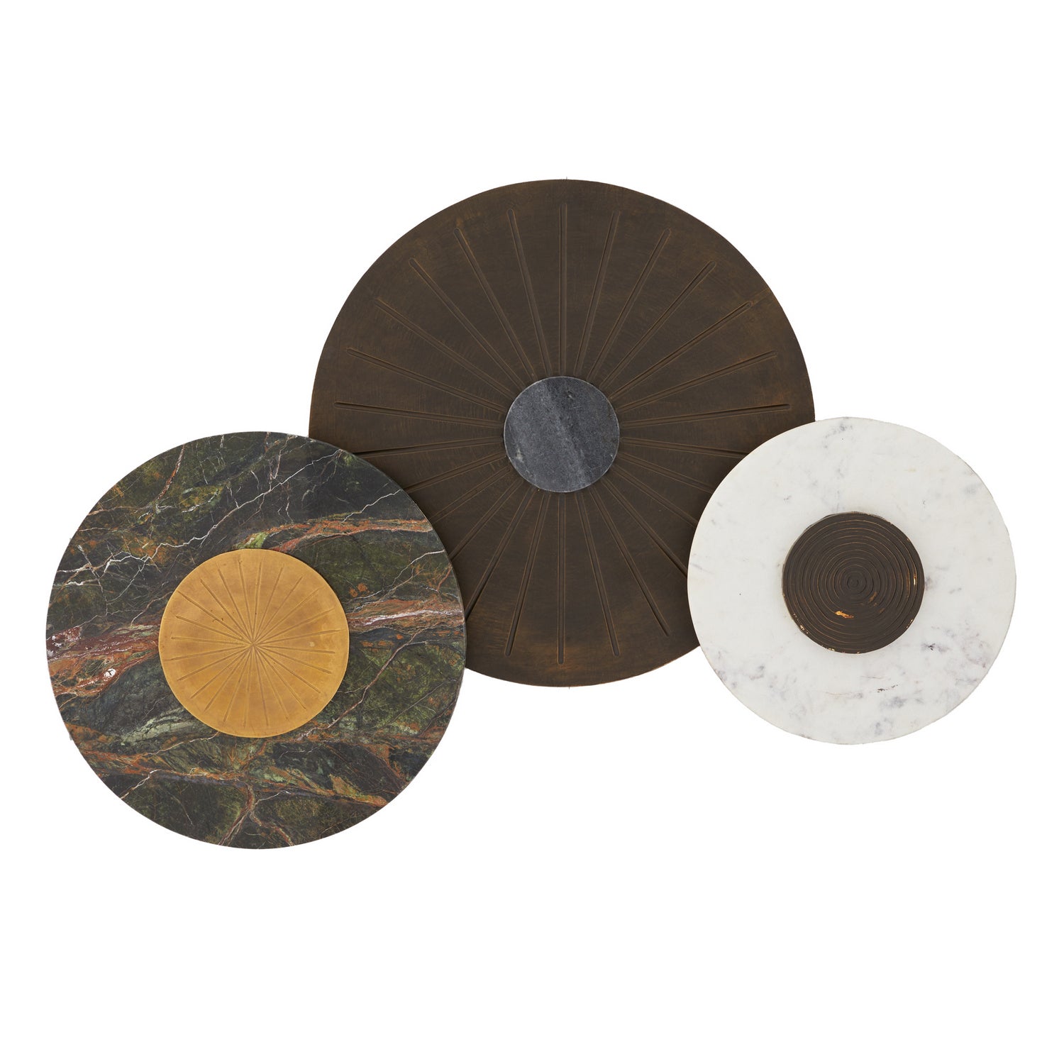 Rhodes Wall Plaques, Set of 3 in Jungle