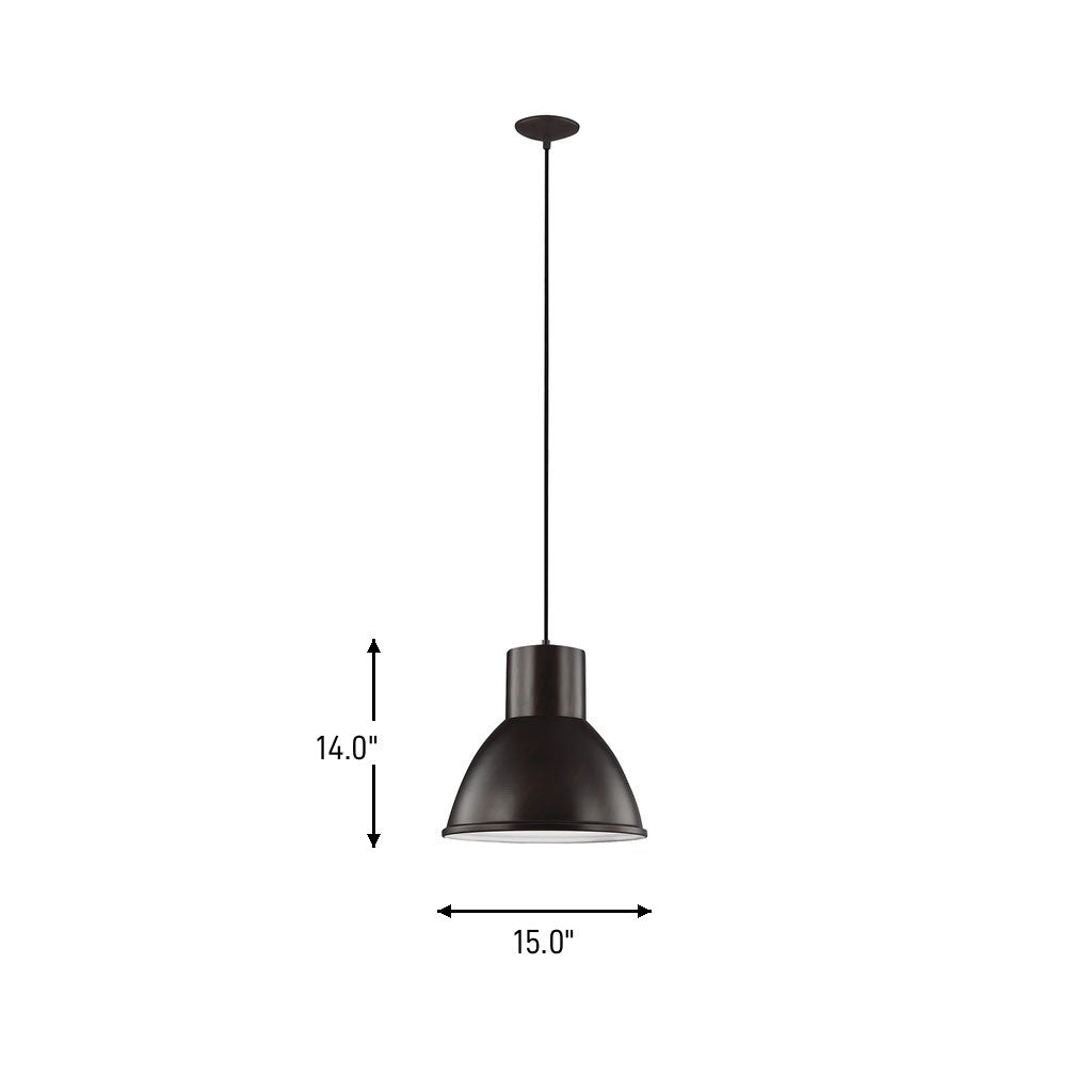Division Street One Light Pendant